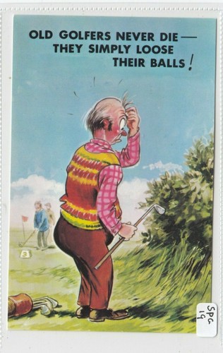 Golf comic risque old - ,