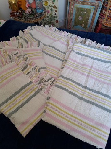 Striped cotton kingsize - m&s,