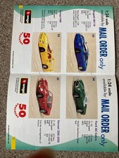 Three shell sportscar collection catalogues