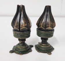 Pair of Antique Brass Candle