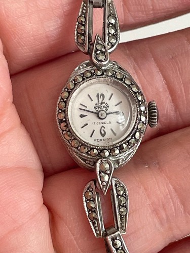 Vintage solid silver - , cased