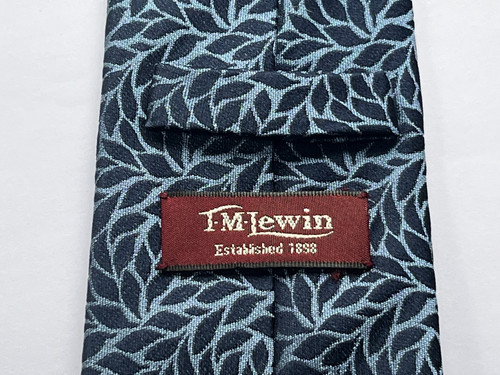 Lewin silk tie blue and - tie,