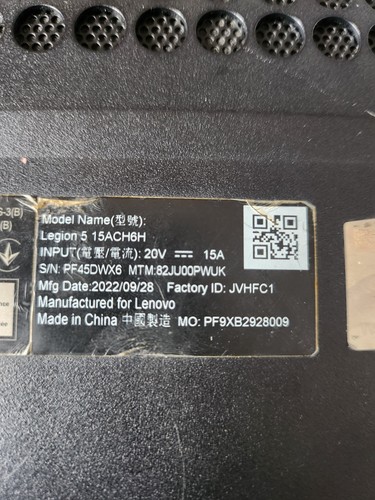 Lenovo legion 15ach6h 6in - lenovo, 15.6in