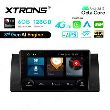 Car Play 9" Android 12 Car Stereo GPS DAB Sat Nav Radio Head Unit for BMW E53 X5