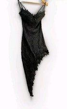 Vintage Catwalk Collection, Black Corset Dress, Midi Size 8 - 12