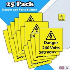 Pack danger 240 volts - 25-pack,