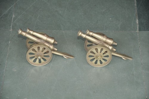 Vintage solid brass gun - solid,