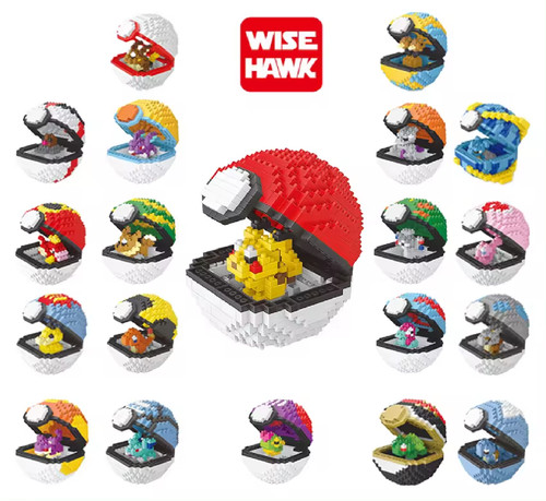 Pokemon pokeball nanoblock - pokemon,