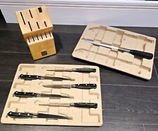 Richardson Sheffield Sabatier Trompette Kitchen Block, Steak Knives & Sharpener
