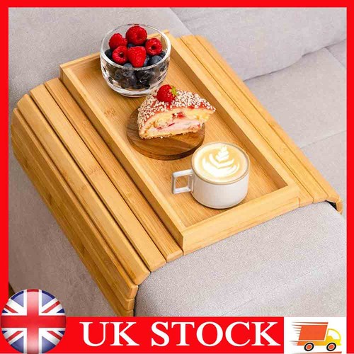 Arm rest organiser tray bamboo - arm,