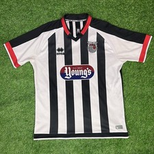 Grimsby Town 2017/2018 Home Football Shirt- Errea- Size Large