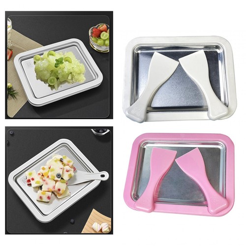 Instant rolled ice cream plate - ice,