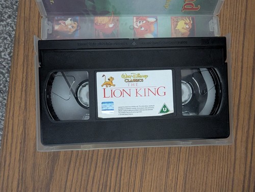 The lion king vhs video - lion,