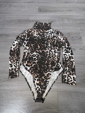 Leopard Print Roll Neck
