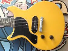 LEFT HANDED ANTORIA Guitar New Yorker Les Paul Junior Yellow With H/D Carry Bag