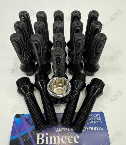 Alloy wheel bolts - wheel, black