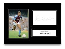 David Platt Signed A4 Photo
