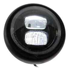 LED Headlights " Pearl " 5-3/4 " Black Matte Motorcycle Universal E - Tested