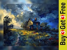 Vibrant Stormy Country House