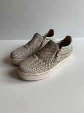 ASH Python effect Jordy trainers 40 7 VGC sneakers platform chunky leather grey