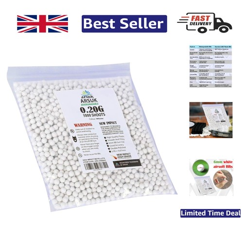Seamless white 6mm airsoft bbs - white,