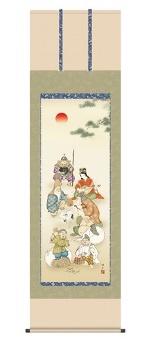 Japanese hanging scroll art - scroll,