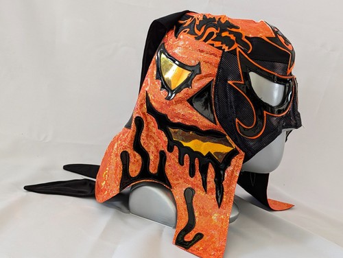 Pumpkin wrestling mask - wrestling,