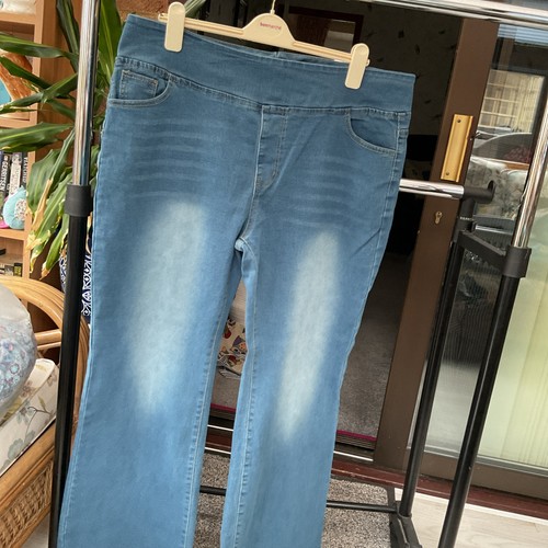 Ladies blue bootcut - ladies,