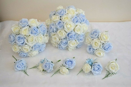 Pale blue ivory white - blue,