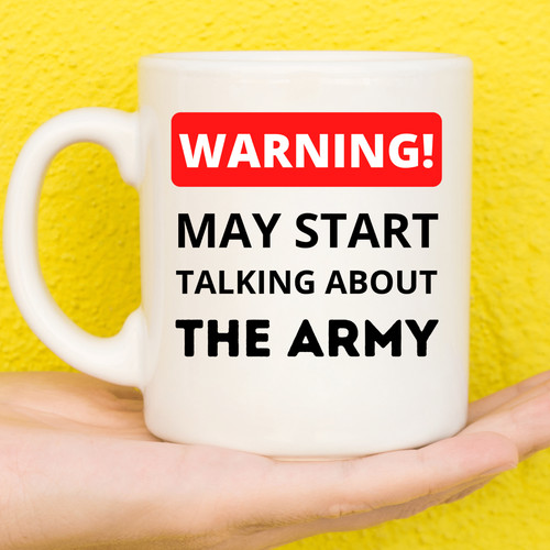 Warning army mug - |, gifts