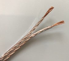 25m Reel of AudioPro 17 AWG Transparent Hi-Fi Audio Speaker Cable 2 x 93 Strands