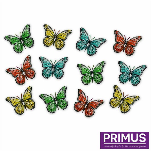 Multi coloured small metal - 12, multi-coloured