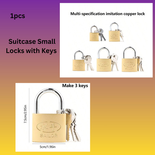 Suitcase small locks with - small,