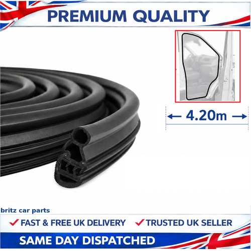 Front door weatherstrip rubber - front,