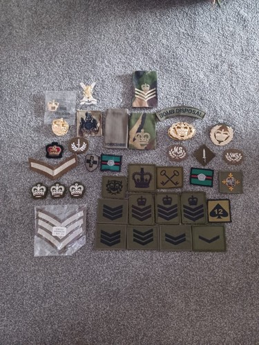 Job lot army badges patches - army, (patches