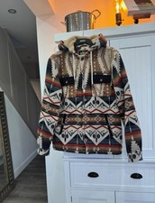 Gandys Women's Men’s Unisex Aztec Cowboy Coat Lined Size M L