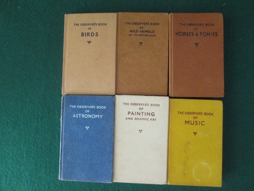 Six vintage observer books - vintage,