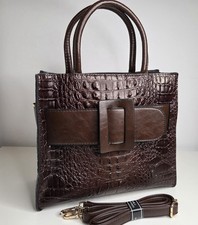 ​SSML Brown Croc Embossed