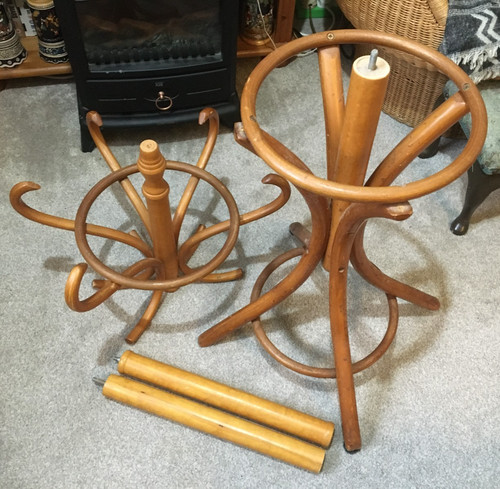 Retro pine wood coat - wood, stand-for