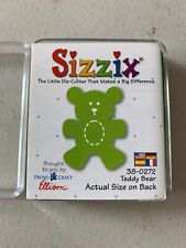 Sizziz Originals Baby Teddy Bear Cutting Die Green Small Card Making Applique 