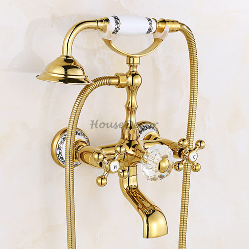 Victorian gold bath shower - victorian,