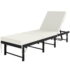 Outsunny Folding Rattan Sun