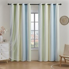 2 Panels Blackout Curtains for
