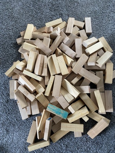 Joblot used jenga blocks - joblot,
