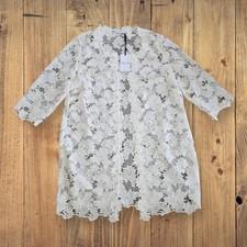 Jacques Vert White Lace Jacket