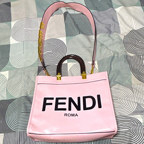 Fendi roma pink leather - roma,
