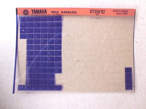 Microfich yamaha xt350 92 - yamaha,