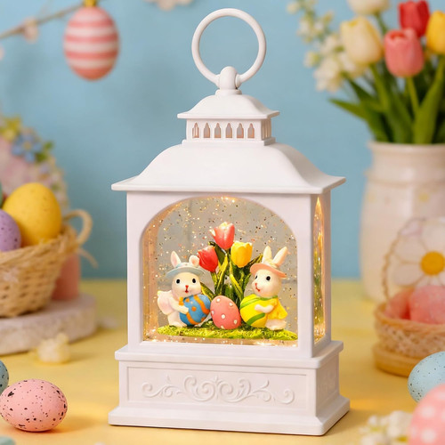 Easter bunny snow globe - bunny,
