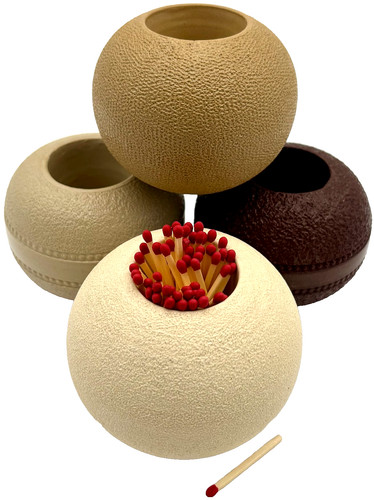 Antique ceramic globe match - ceramic,