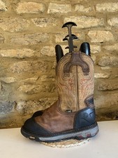 Justin mens brown - brown, embroidered